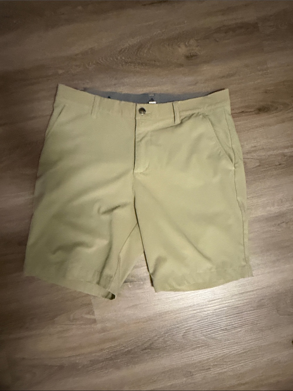 adidas Men's Light Tan Flat Front Shorts